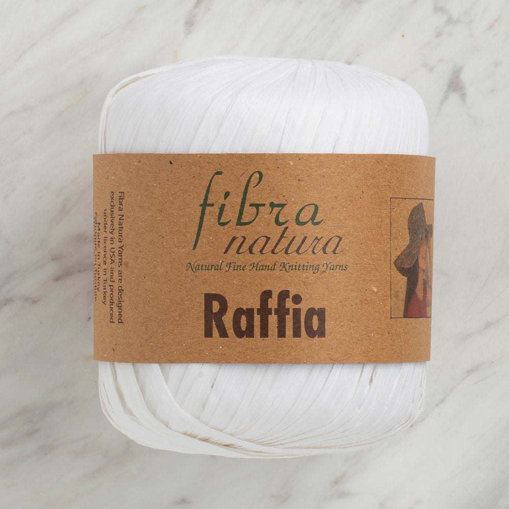 Fibra Natura Raffia 40gr Beyaz Kağıt İp - 116-01